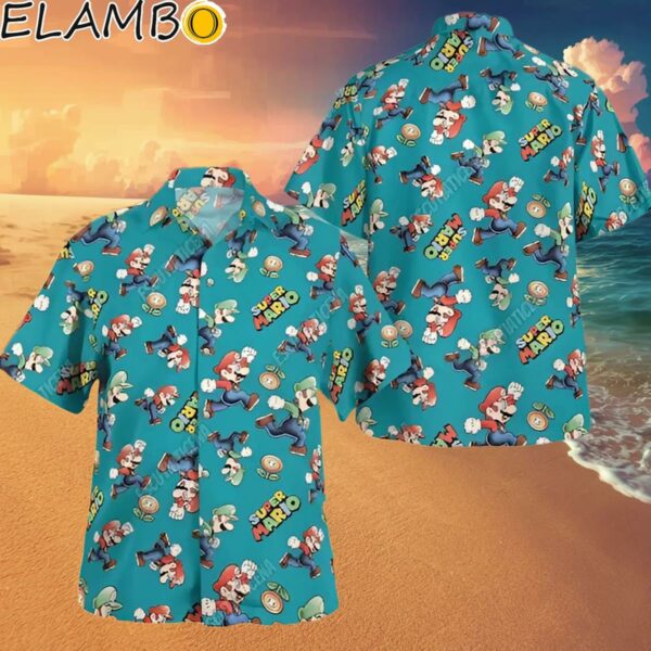 Nintendo Super Mario Hawaiian Shirt Super Mario Button Shirt For Men Hawaaian Shirt Hawaaian Shirt