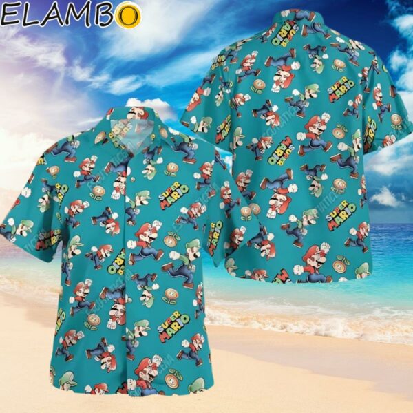 Nintendo Super Mario Hawaiian Shirt Super Mario Button Shirt For Men Hawaiian Hawaiian