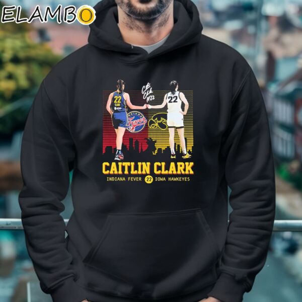 Official 22 Caitlin Clark Indiana Goat Fever And Iowa Hawkeyes Shirt Hoodie 4