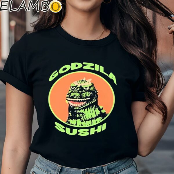 Official The Godzilla Sushi Bar Shirt Black Shirts Shirt