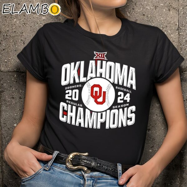 Oklahoma Sooners Baseball Regular Season Champions 2024 Shirt Black Shirts 9