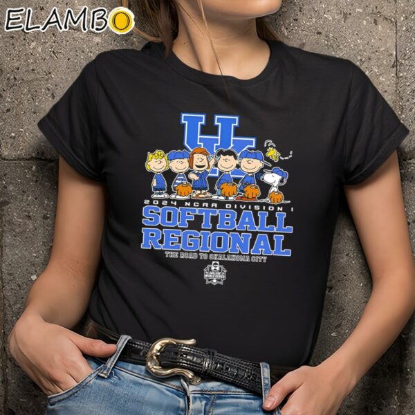 Peanuts Characters 2024 NCAA Division I Softball Regional Kentucky Wildcats Logo Shirt Black Shirts 9
