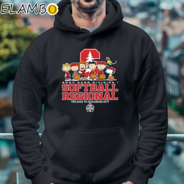 Peanuts Characters 2024 NCAA Division I Softball Regional Stanford Logo Shirt Hoodie 4