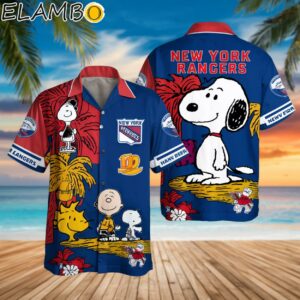 Peanuts Snoopy And Friends New York Rangers Hawaiian Shirts Printed Aloha
