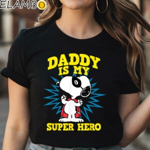 Peanuts Snoopy Fathers Day Super Hero Shirt Black Shirt Shirt