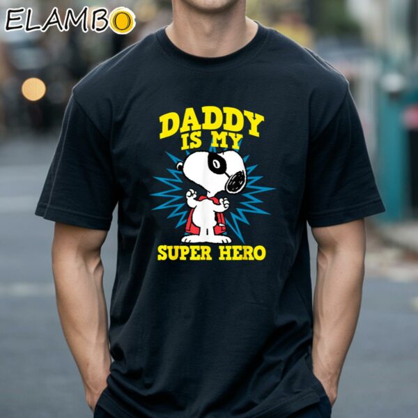 Peanuts Snoopy Fathers Day Super Hero Shirt Black Shirts 18