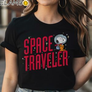 Peanuts Snoopy the Space Traveler Shirt Black Shirt Shirt