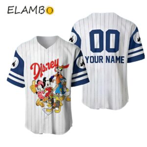 Personalized Cartoon Characters Mouse And Friends Baseball Jersey Printed Thumb
