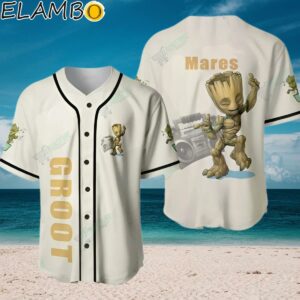 Personalized Cute Baby Groot Dancing Baseball Jersey Aloha Shirt Aloha Shirt