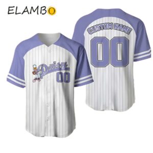 Personalized Purple Duck Catcher Baseball Jersey Custom Name Animated Duck Baseball Jersey Printed Thumb