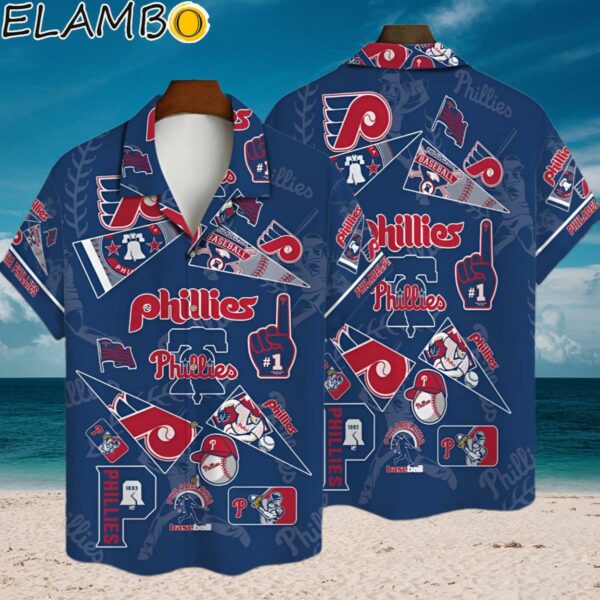 Philadelphia Phillies Major League Baseball 3D Print Hawaiian Shirt Aloha Shirt Aloha Shirt