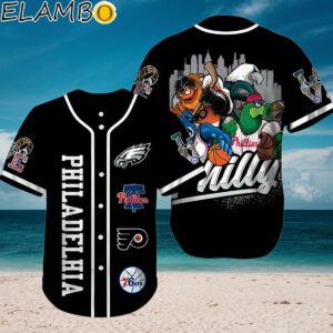 Phillies Flyers 76ers Philly Baseball Jersey Aloha Shirt Aloha Shirt