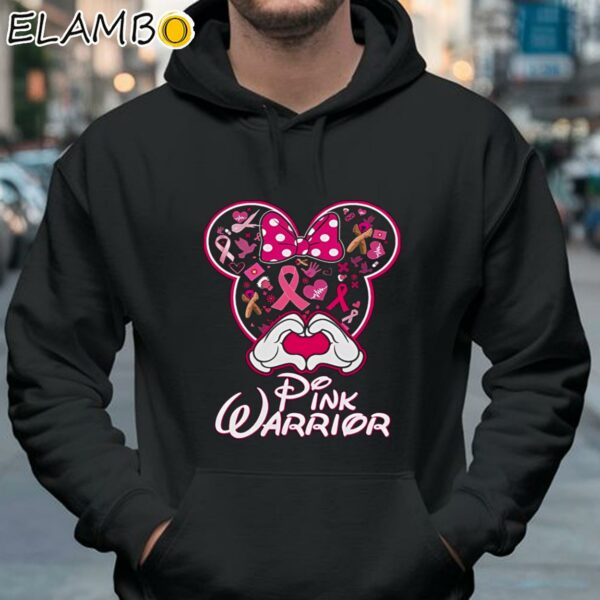Pink Warrior Mickey Disney Breast Cancer Shirt Hoodie 37