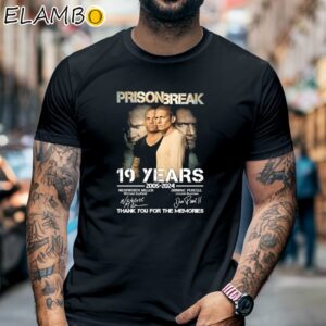 Prison Break 19 Years Of 2005 2024 Thank You For The Memories Signatures Shirt Black Shirt 6