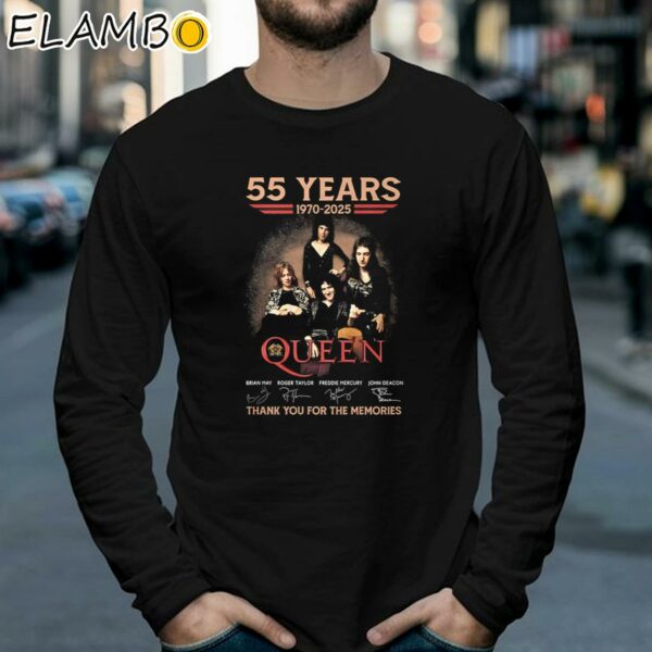 Queen 55 Years 1970 2025 Thank You For The Memories Signatures T Shirt Longsleeve 39