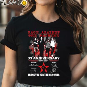 Rage Against The Machine 33rd Anniversary 1991 2024 Thank You For The Memories Shirt Black Shirt Shirt
