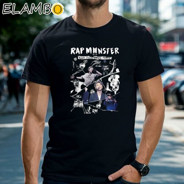 Rap Monster BTS Right Place Wrong Person Shirt Black Shirts Shirt