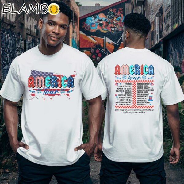 Retro America Tour 4th of July 1776 Independence Day Shirt T Shirt Shirt