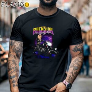 Rockstar Dolly Parton Moto Shirt Black Shirt 6
