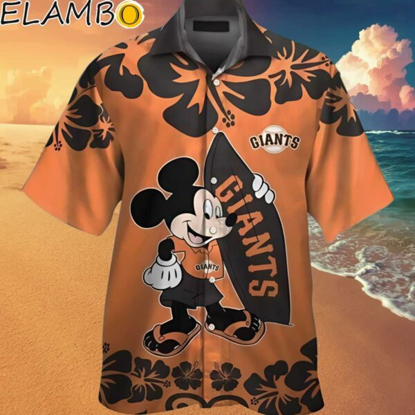 SF Giants Mickey Mouse Sulfing Board Hawaiian Shirt Hawaaian Shirt Hawaaian Shirt