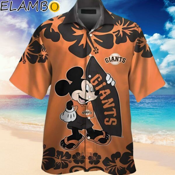 SF Giants Mickey Mouse Sulfing Board Hawaiian Shirt Hawaiian Hawaiian