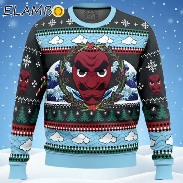 Sakonji Urokodaki Demon Slayer Ugly Christmas Sweater Ugly Sweater