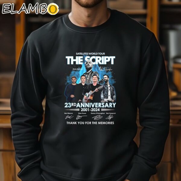 Satellites World Tour The Script 23rd Anniversary 2001 2024 Thank You For The Memories T Shirt Sweatshirt 11