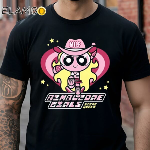 Scene Queen Bimbocore Girls Blossom Shirt Black Shirt Shirts