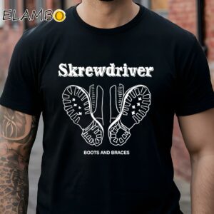 Screwdriver Band Shirt Boots And Braces Vintage Schwarz Black Shirt Shirts