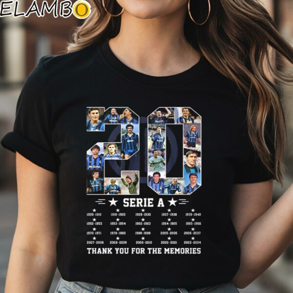 Serie A 20 Time Campioni Inter Milan Thank You For The Memories Shirt Black Shirt Shirt