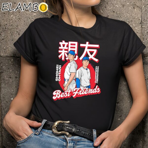 Shohei Ohtani And Yoshinobu Yamamoto Best Friends Los Angeles Dodgers Shirt Black Shirts 9