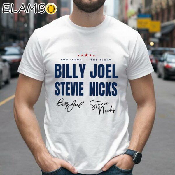 Signature Billy Joel Stevie Nick Tour 2023 Shirt Two Icon One Night Concert Shirt 2 Shirts 26