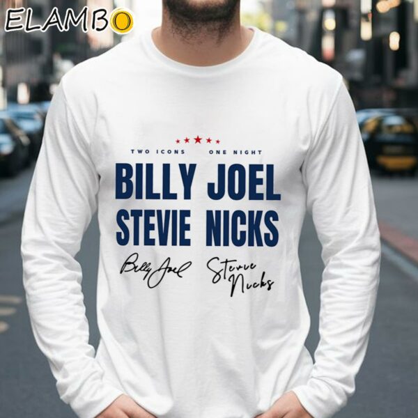 Signature Billy Joel Stevie Nick Tour 2023 Shirt Two Icon One Night Concert Shirt Longsleeve 39