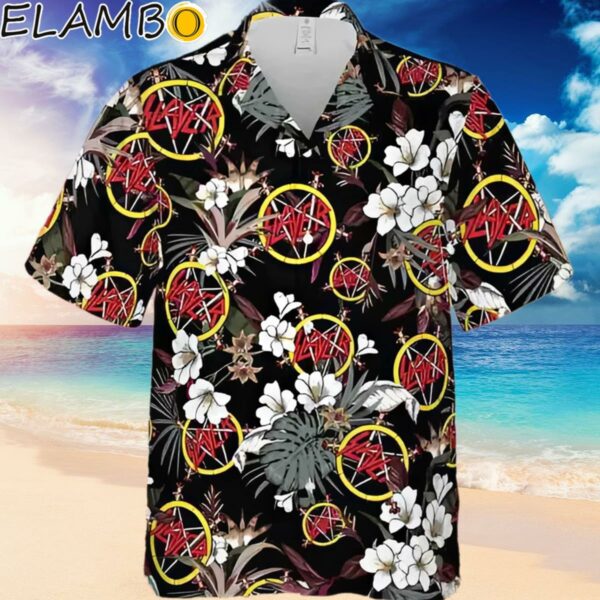 Slayer Rock Band Flower Hawaiian Shirt Hawaiian Hawaiian