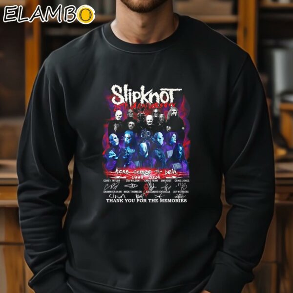 Slipknot Here Comes The Pain 1999 2024 Signature Thank You For The Memories Shirt Sweatshirt 11