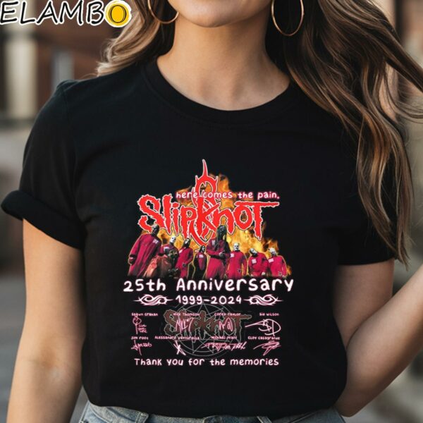 Slipknot Here Comes The Pain 25th Anniversary 1999 2024 Thank You For The Memories Shirt Black Shirt Shirt