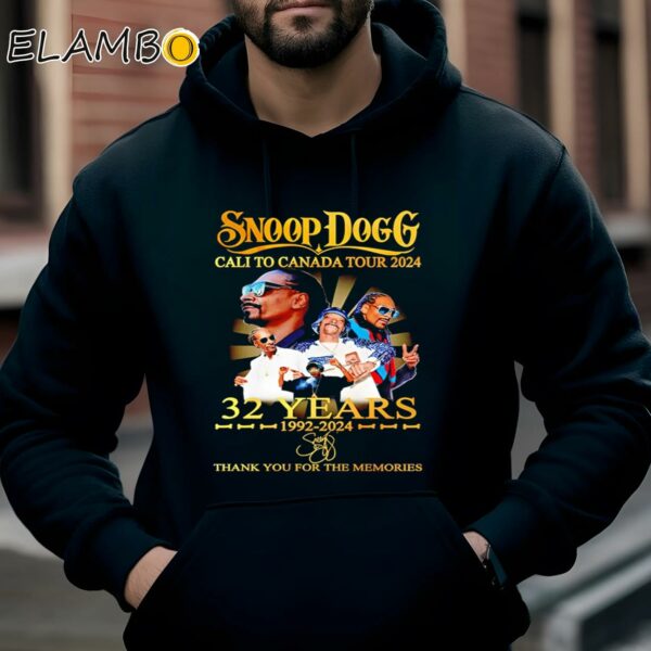 Snoop Dogg Cali To Canada Tour 2024 32 Years 1992 2024 Thank You For The Memories Shirt Hoodie Hoodie