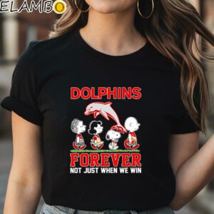 Snoopy Peanuts The Dolphins Nrl Forever Not Just When We Win Shirt Black Shirt Shirt