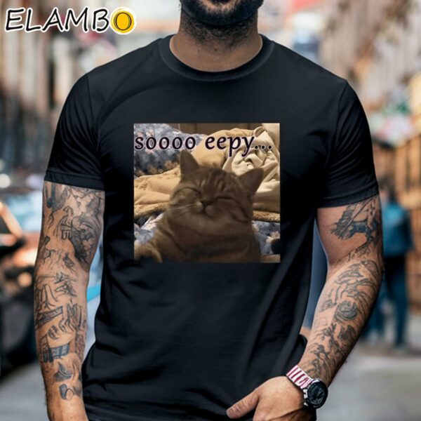 Soooo Eepy Cat Shirt Black Shirt 6