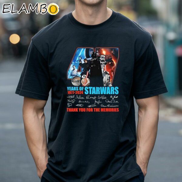 Star Wars 47 Years Thank You For The Memories Shirt Black Shirts 18