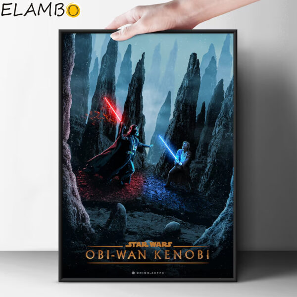 Star Wars Poster Darth Vader vs Obi Wan Kenobi Darth Vader Posters