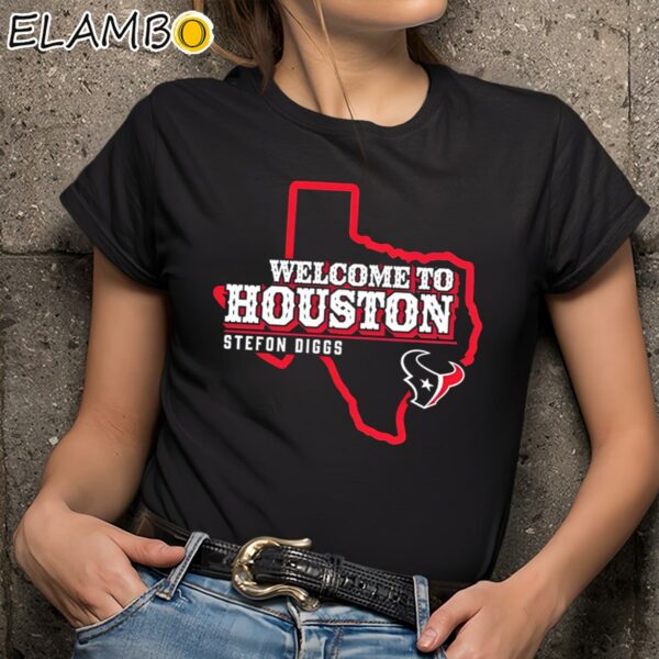 Stefon Diggs Houston Texans Welcome To Houston Shirt Black Shirts 9