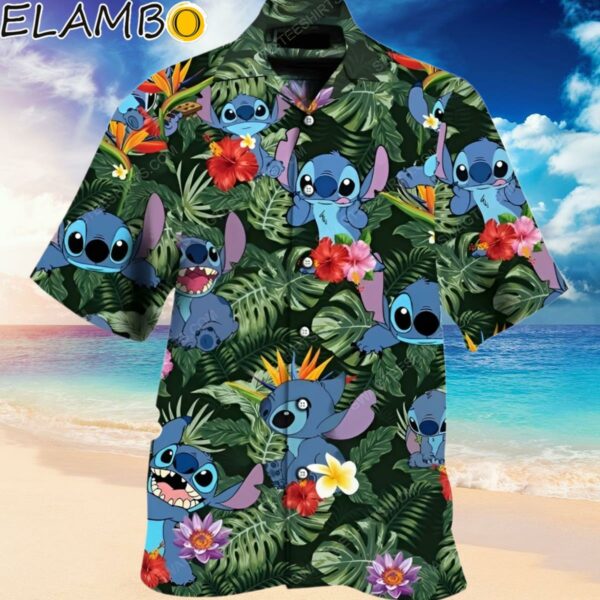 Stitch Cartoon Disney Hawaiian Shirt Mens Hawaiian Hawaiian