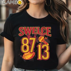 Swelce T Shirt Taylor and Kelce Swift and Kelce Taylor and Travis Black Shirt Shirt