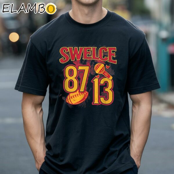 Swelce T Shirt Taylor and Kelce Swift and Kelce Taylor and Travis Black Shirts 18