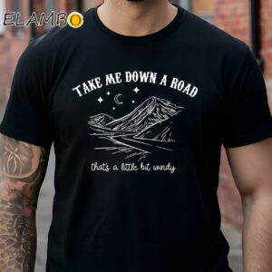 Take Me Down A Road Thats A Little Bit Windy Shirt Zach Bryan Tour Merch Black Shirt Shirts