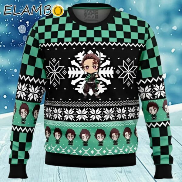 Tanjiro Kamado Christmas Demon Slayer Ugly Sweater Sweater Ugly