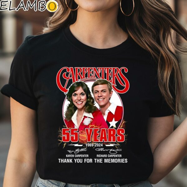 The Carpenters 55 Years 1969 2024 Thank You For The Memories Shirt Black Shirt Shirt