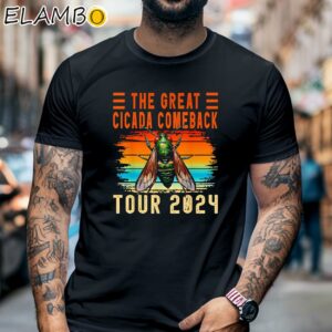 The Great Cicada Comeback Tour 2024 Vintage Shirt Black Shirt 6