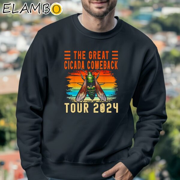 The Great Cicada Comeback Tour 2024 Vintage Shirt Sweatshirt 3